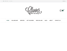 Tablet Screenshot of cloverbeauty.com.au